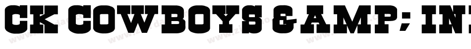 CK Cowboys & Indians字体转换